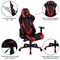Flash Furniture Red Gaming Desk and Red and Black Reclining Gaming Chair Set with Cup Holder and Headphone Hook